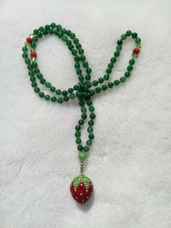 Mala "Jade mit Erdbeere" – Bild 3