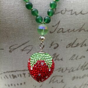 Mala "Jade mit Erdbeere"